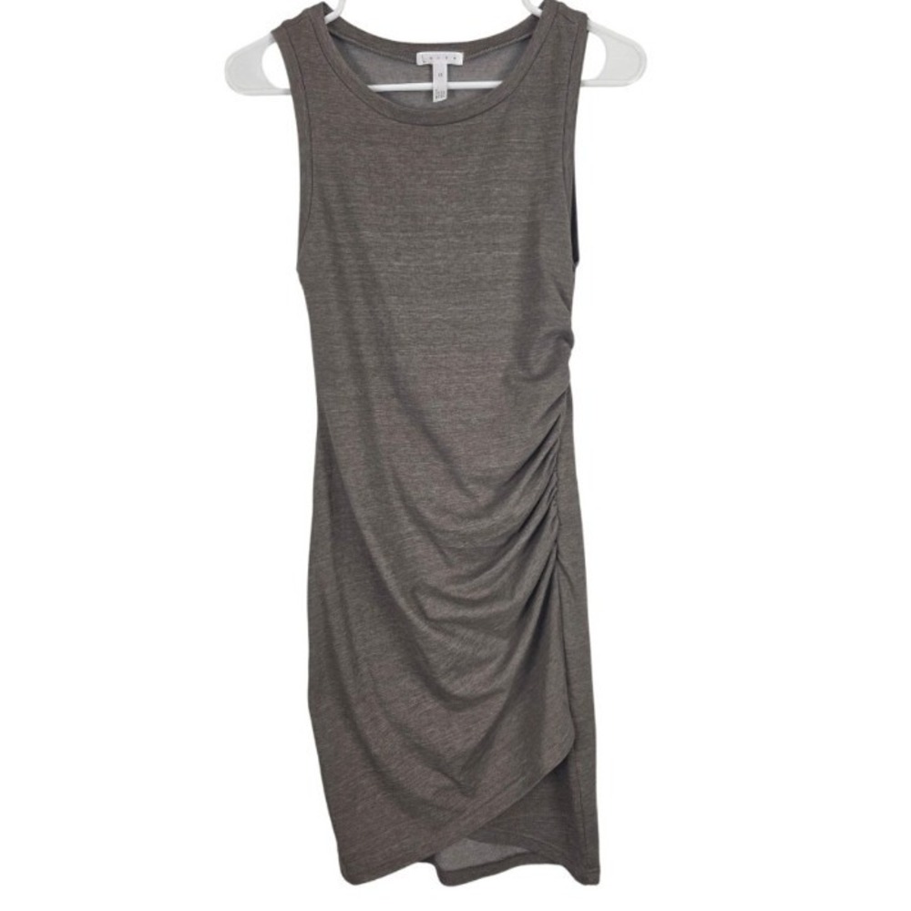 Leith Fitted Midi Dress‎ XS Womens Brown Sleeveless Pullover Summer Beach